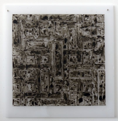 Philip Bradshaw, Ink on film crossword drawing 1, 2014